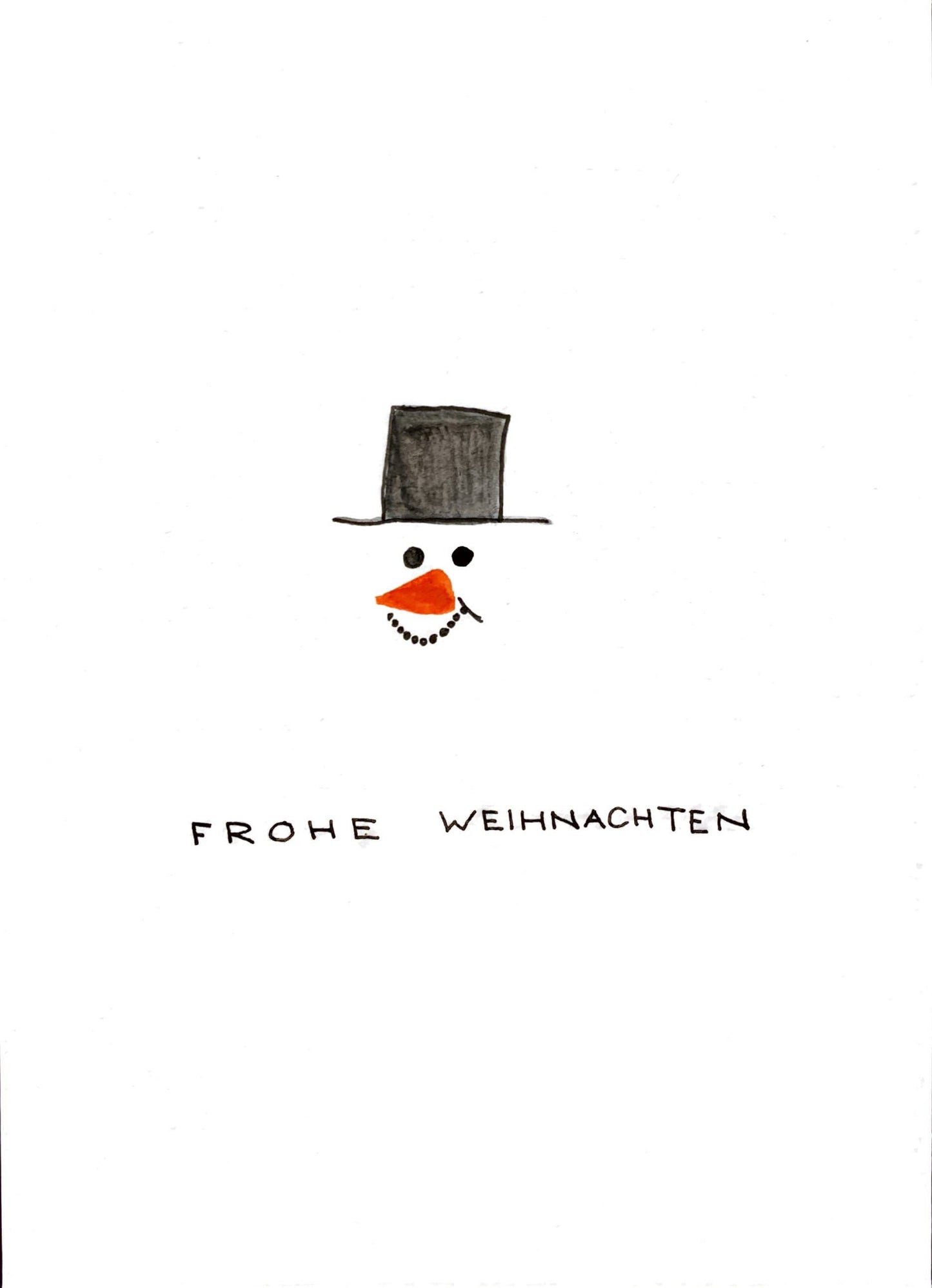 Karte Schneemann